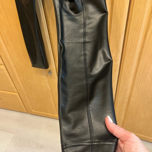 White House Black Market vegan Leather Runway Legging - Picture 2 of 5